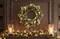 22" Pre-Lit Decorated Real Touch Christmas Wreath | Pinecones & Berries Included | Use Included Lights | Indoor/Outdoor Use | Holiday & Christmas Décor | Perfect for Front Door, Wreaths, & Garlands
